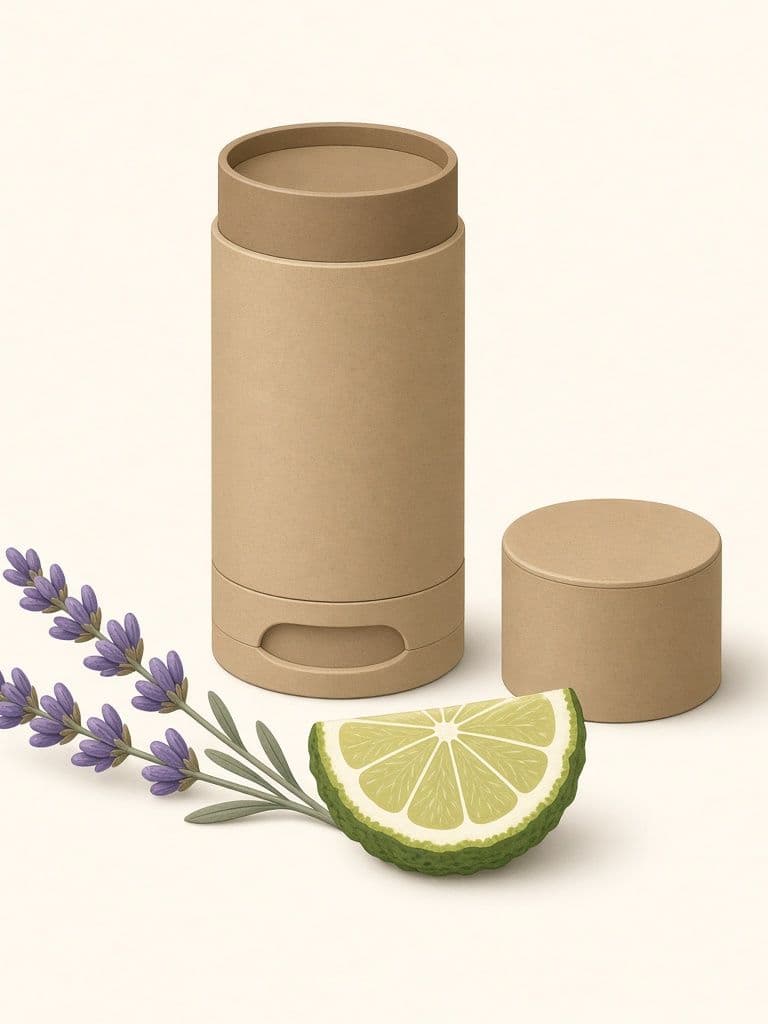 Illustration, not the actual product: Meow Meow Tweet Lavender Bergamot Deodorant Stick
